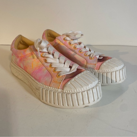 BP Manny-Fab Pink Tie Dye Lace-Up Sneakers Size 6M - Picture 2 of 9